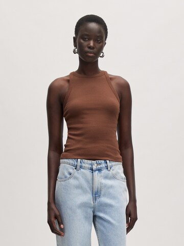 Haut 'Orelia' EDITED en marron : devant
