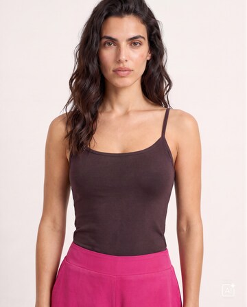 Milano Italy Top in Brown: front