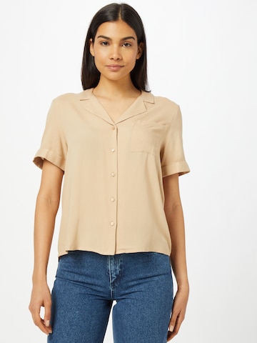 Camicia da donna 'PARI' di VERO MODA in beige: frontale