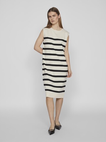 VILA Gebreide jurk in Beige