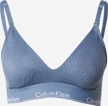 Calvin Klein Underwear Trikotni nedrčki Nedrček za doječe mamice | modra barva: sprednja stran