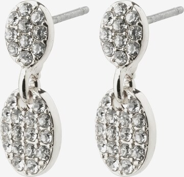 Boucles d'oreilles 'BEAT' Pilgrim en argent : devant