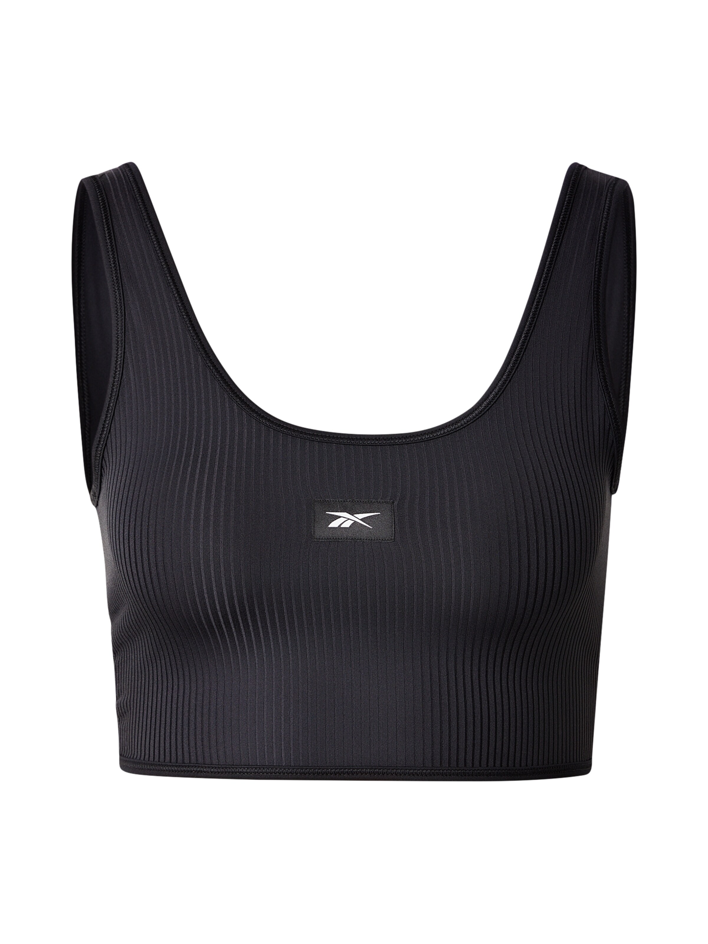 Reebok Õlapaelteta topp Spordirinnahoidja, värv must: eest vaates