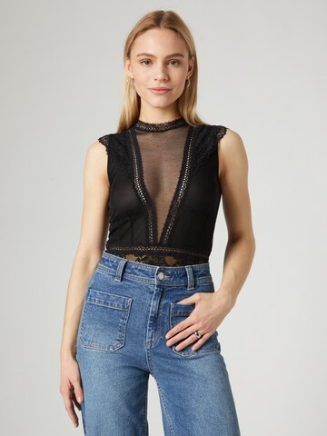 Guido Maria Kretschmer Collection Blouse bodysuit 'Jocy' in Black: front