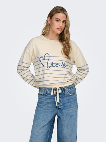 ONLY Sweater 'Signe' in Beige