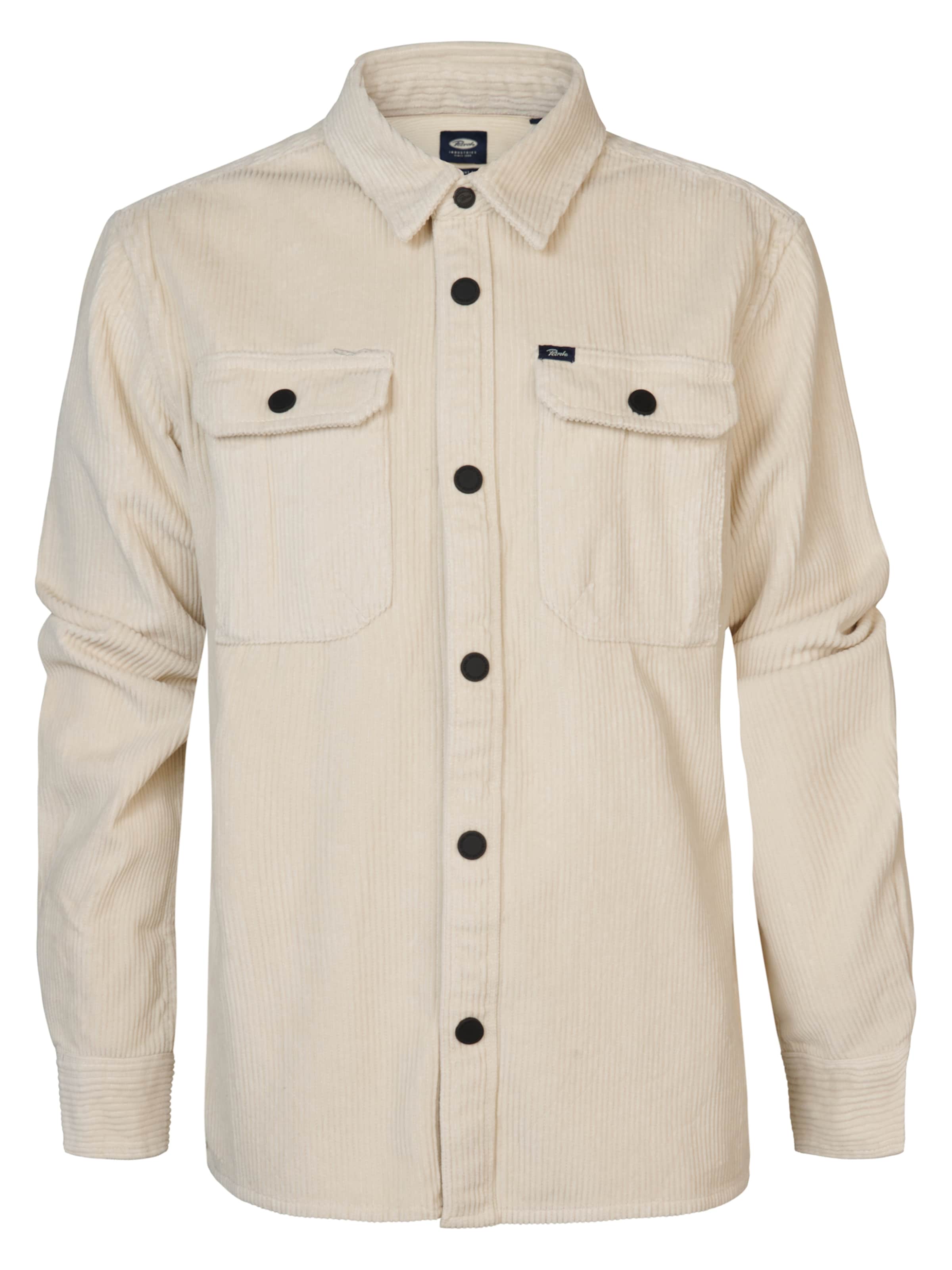 Coupe regular Chemise 'Norton' Petrol Industries en beige : devant