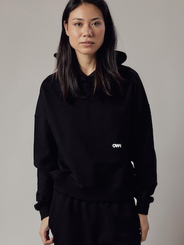 Sweat-shirt 'Cappuccio' OWN Off With Nature en noir : devant