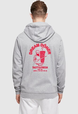 Sweat-shirt 'Dream Kebab' Mister Tee en gris : devant