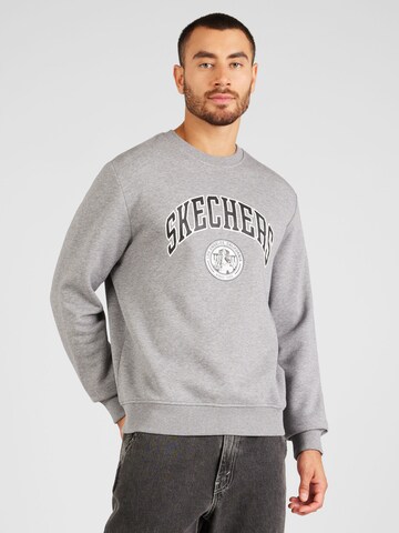 SKECHERS Sportsweatshirt in Grau: predná strana