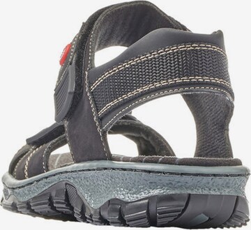 Rieker Hiking Sandals in Black