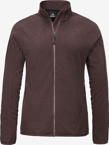 Veste en polaire fonctionnelle Schöffel en violet : devant