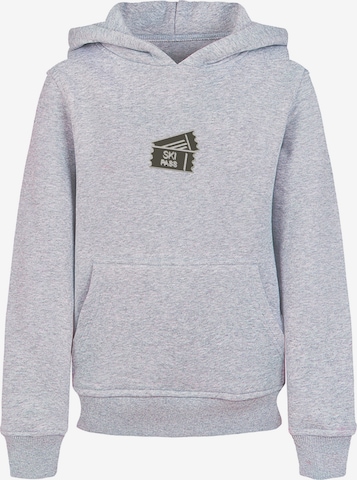 Sweat-shirt 'Ski Pass' F4NT4STIC en gris : devant