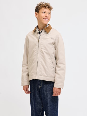 Jack & Jones Junior Between-Season Jacket 'JORNORREBRO' in Beige: front