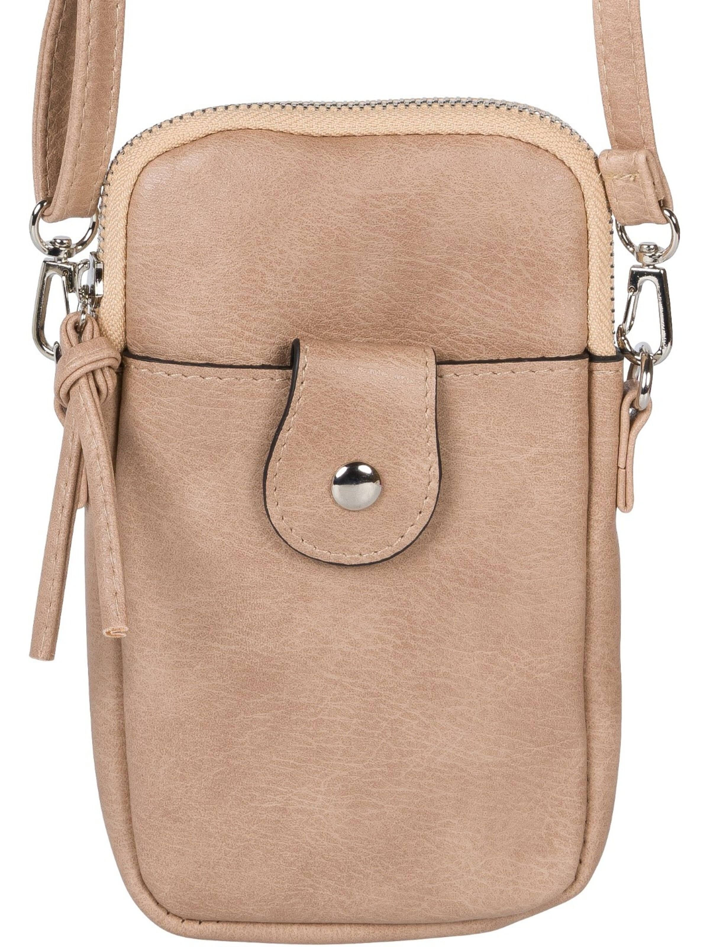 styleBREAKER Umhängetasche 'Mini Umhängetasche Uni'‌‌‌ in Beige
