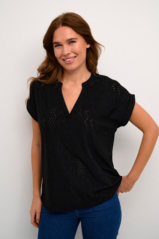 Kaffe Blouse 'Rachel' in Zwart: voorkant