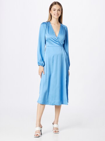 Neo Noir Cocktail Dress 'Hannah' in Blue: front