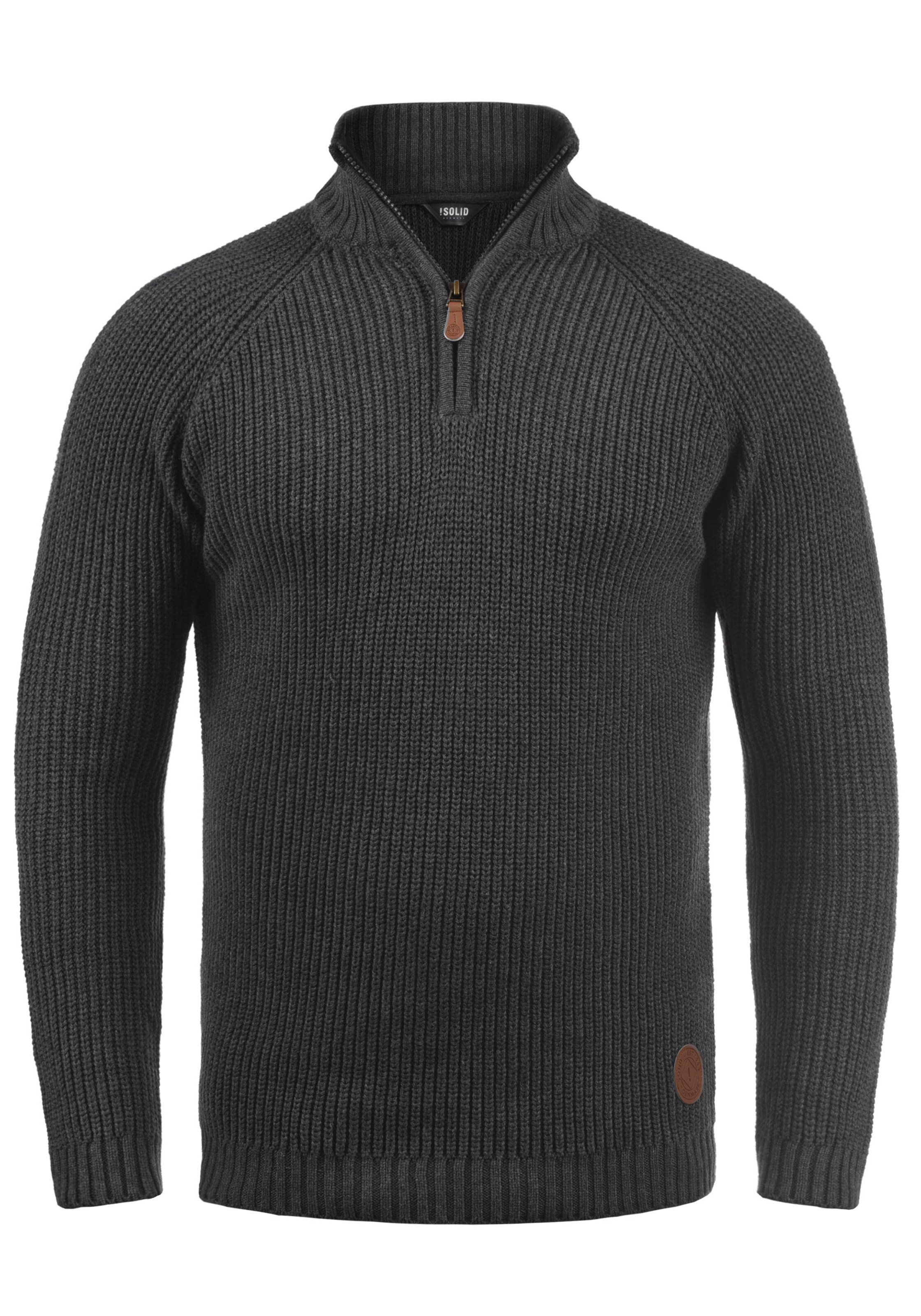 !Solid Pullover 'Xenox' in Grau: Vorderseite