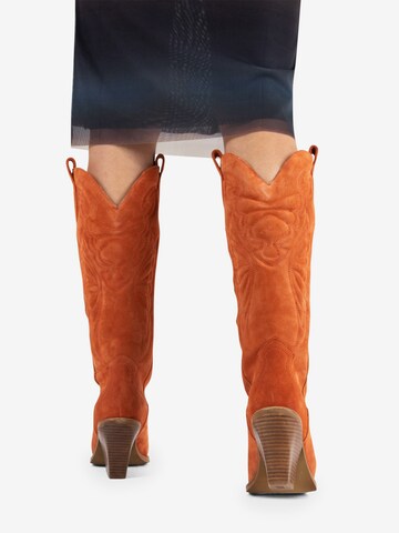 Bottes de cowboy 'New-Kole' BRONX en orange
