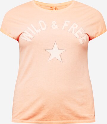 Key Largo Shirt 'Free' in Orange: front