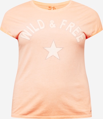 T-shirt 'Free' Key Largo en orange : devant