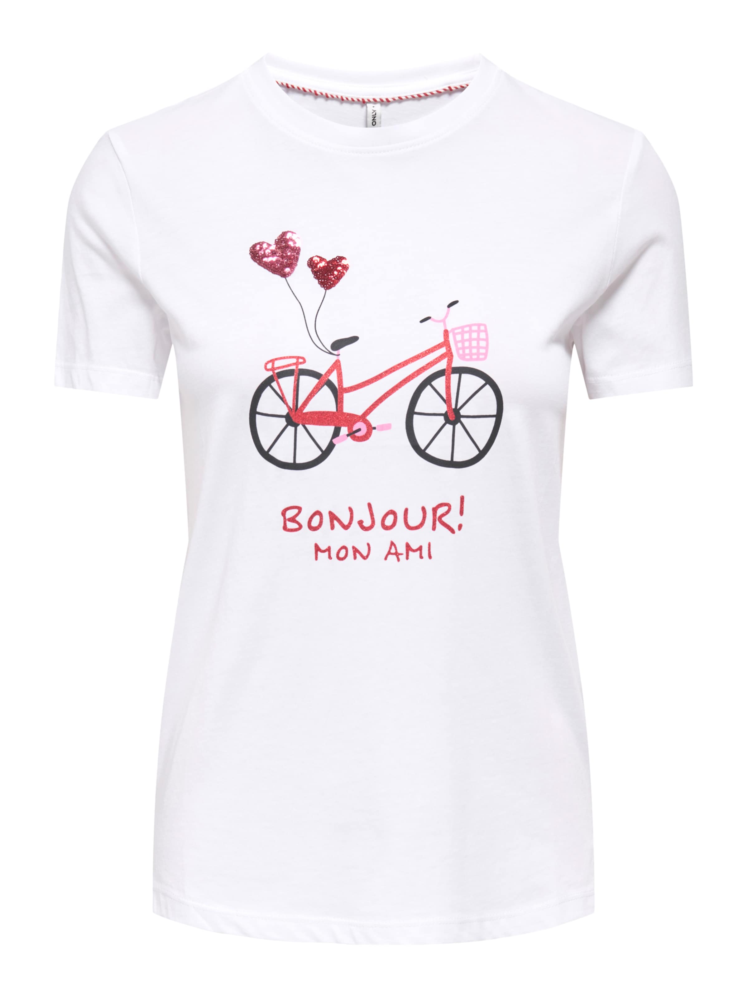 ONLY Póló 'ONLKITA' - fehér: elől