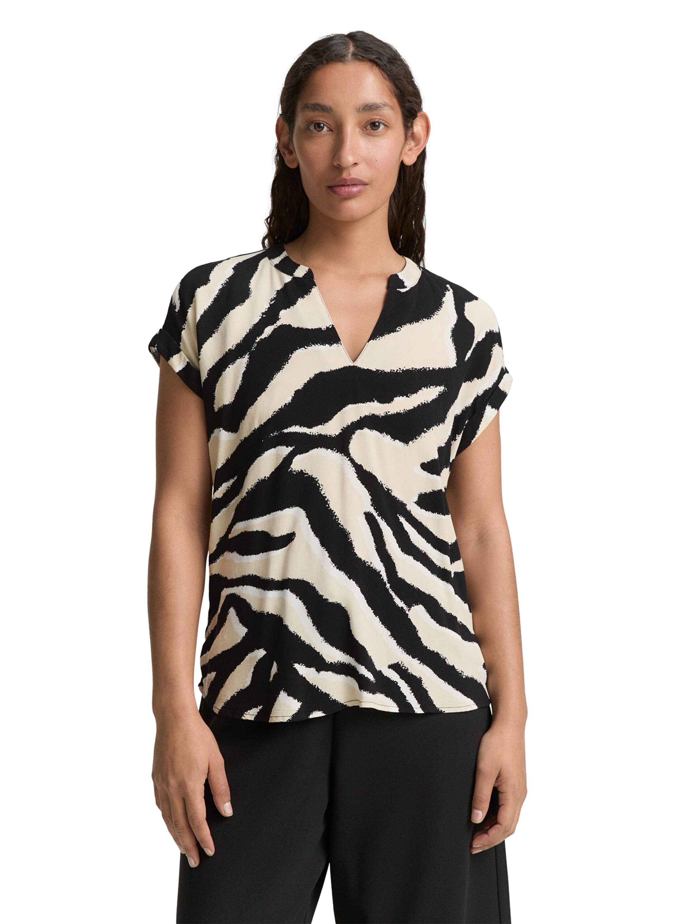 TOM TAILOR Blúzka - Béžová: predná strana