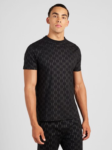 Karl Lagerfeld Shirt in Zwart: voorkant
