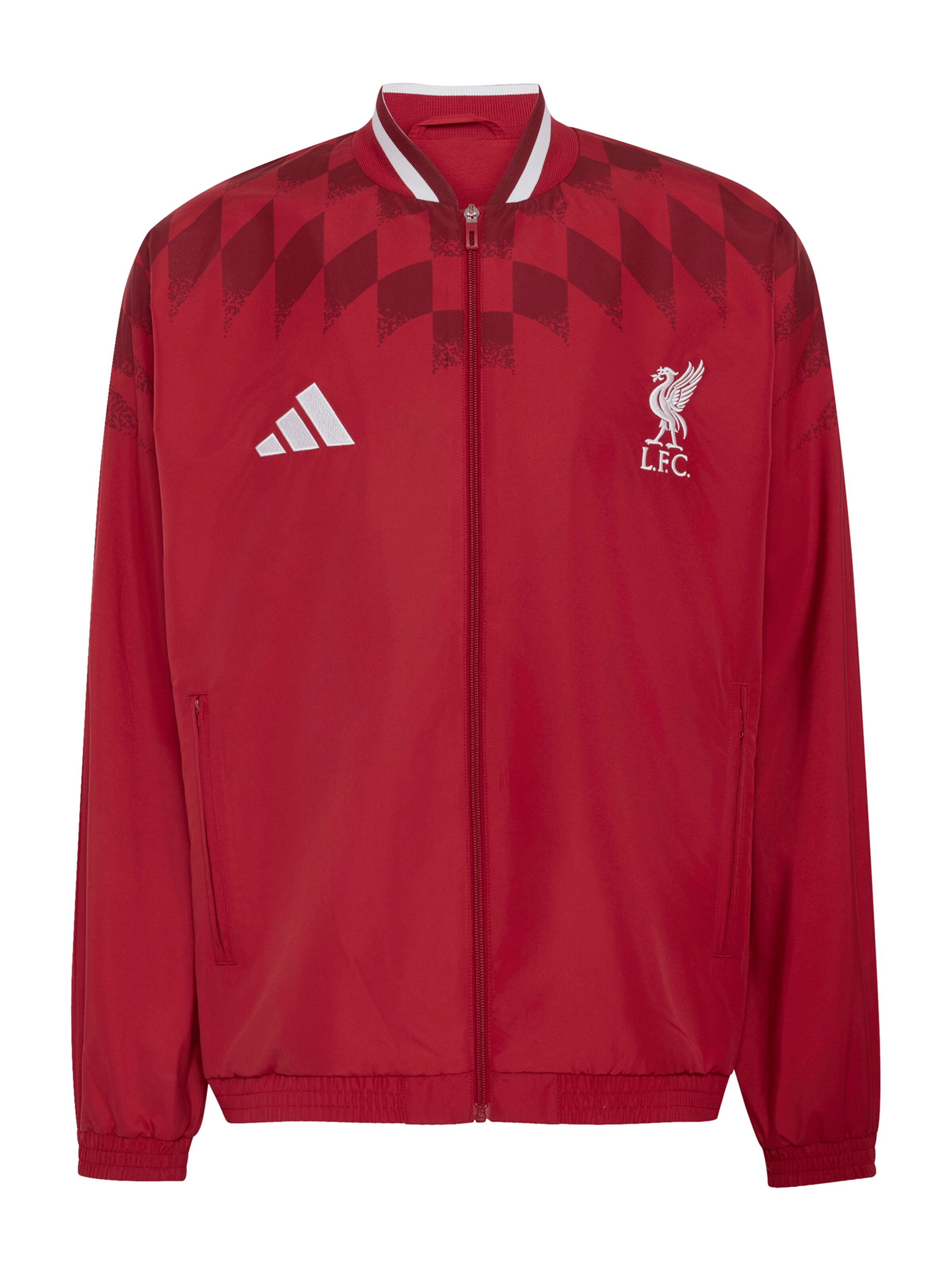 ADIDAS PERFORMANCE Vestes d’entraînement 'LFC ST' en S en rouge / rouge foncé / blanc, Vue avec produit