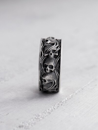REYTEL Ring 'PURGATORY' in Silver, Item view