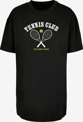 Maglia extra large 'Tennis Club' di Merchcode in nero: frontale