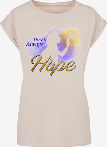 ABSOLUTE CULT T-Shirt 'Wish - Gradient There Is Always Hope' in Beige: predná strana