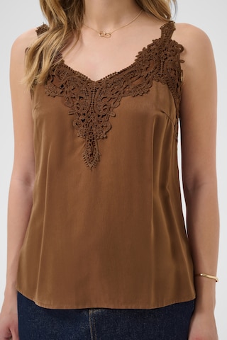 Cream Top 'CRANNA' w kolorze brązowy