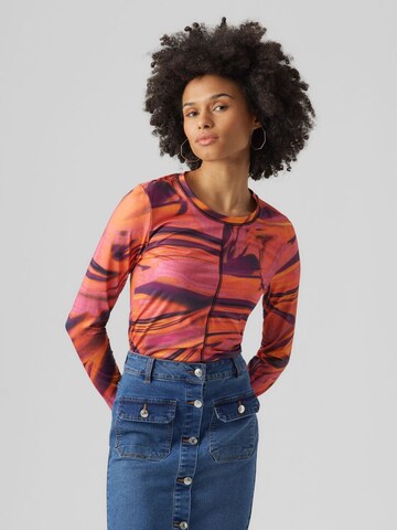 VERO MODA Shirt 'GITTE' in Oranje: voorkant