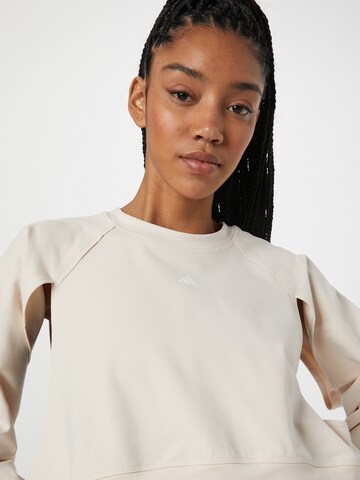 ADIDAS PERFORMANCE Sports sweatshirt 'Power' in Beige