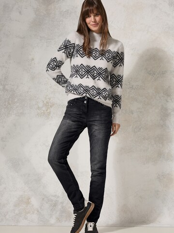 CECIL Slimfit Jeans 'Toronto' in Grau