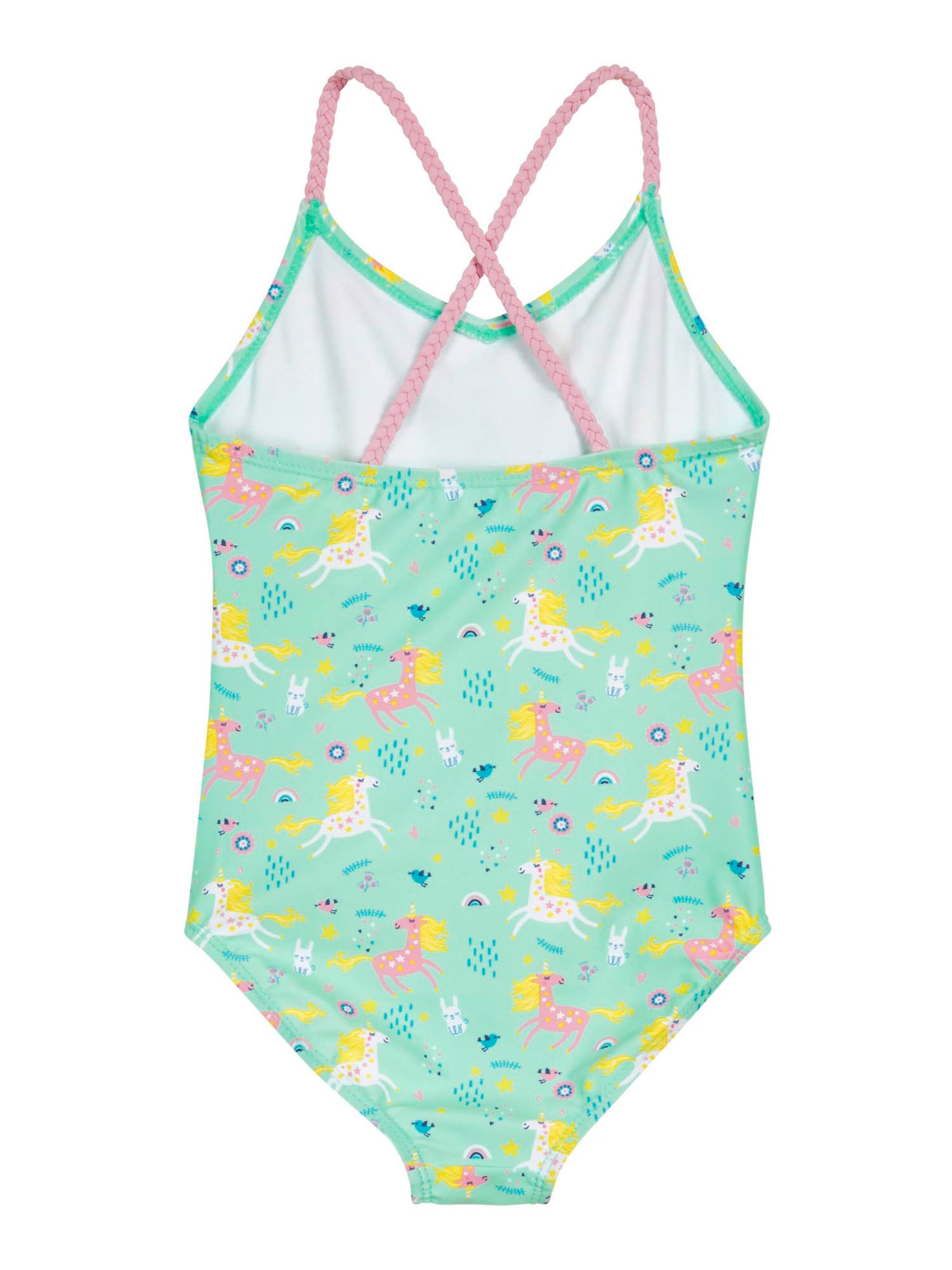 PLAYSHOES Бански костюм 'Einhorn' в зелено