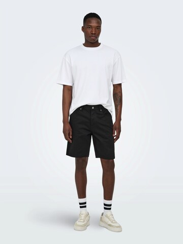 Only & Sons Regularen Kavbojke 'ONSEdge' | črna barva