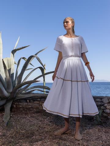 Haris Cotton Blouse 'Haris' in Beige