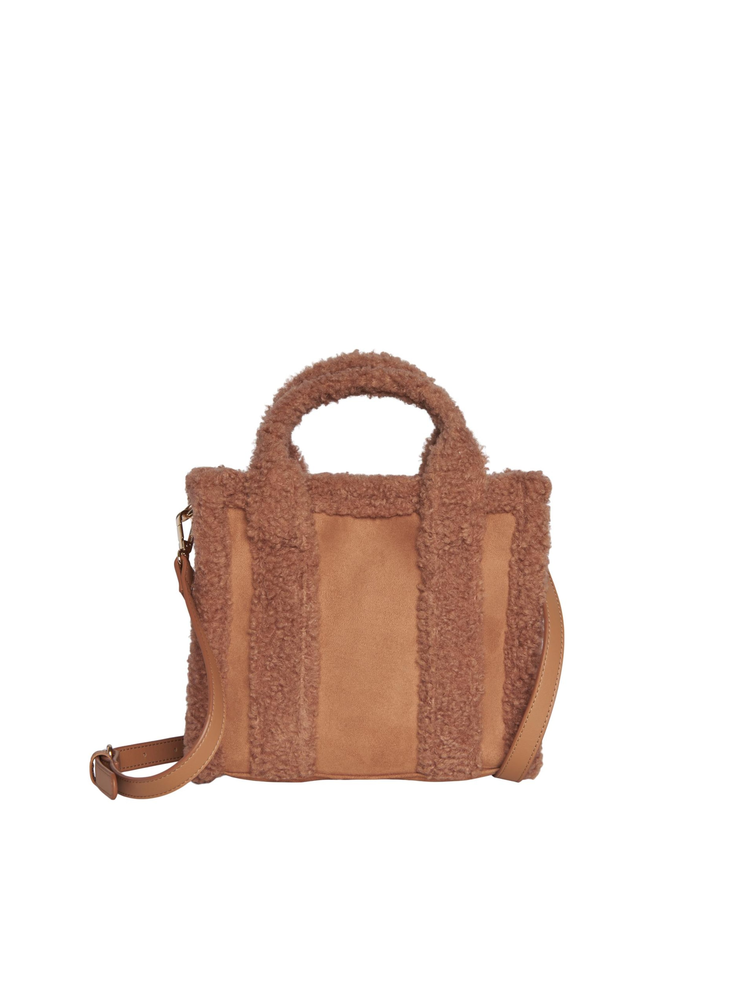 PIECES Axelremsväska 'Otata' i brun: framsida