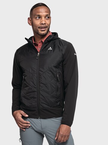 Schöffel Outdoor jacket ' Hiking Hybrid Jk Style Blaueis MNS ' in Black: front