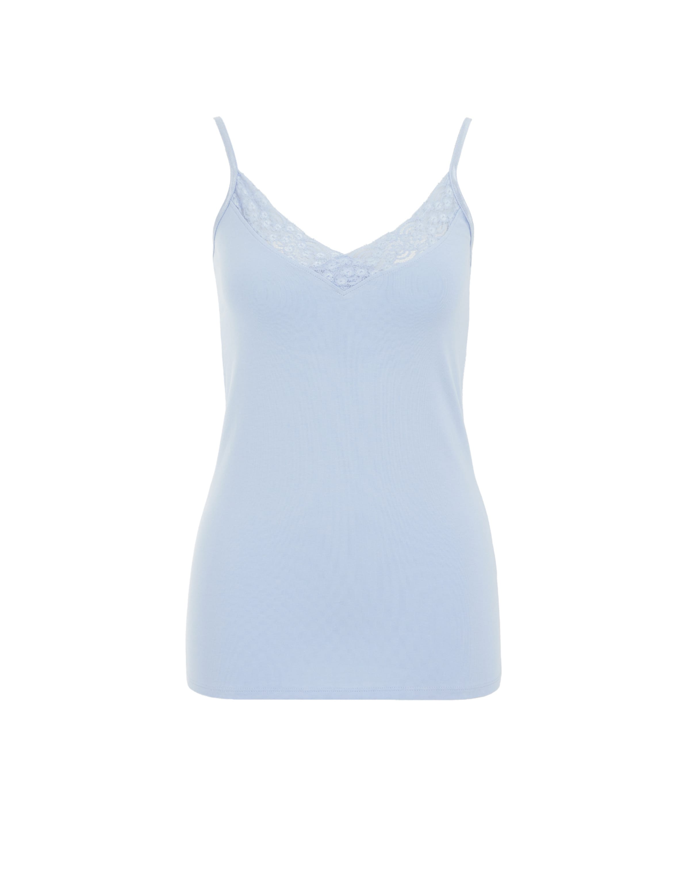 WE Fashion Topp, värv sinine: eest vaates