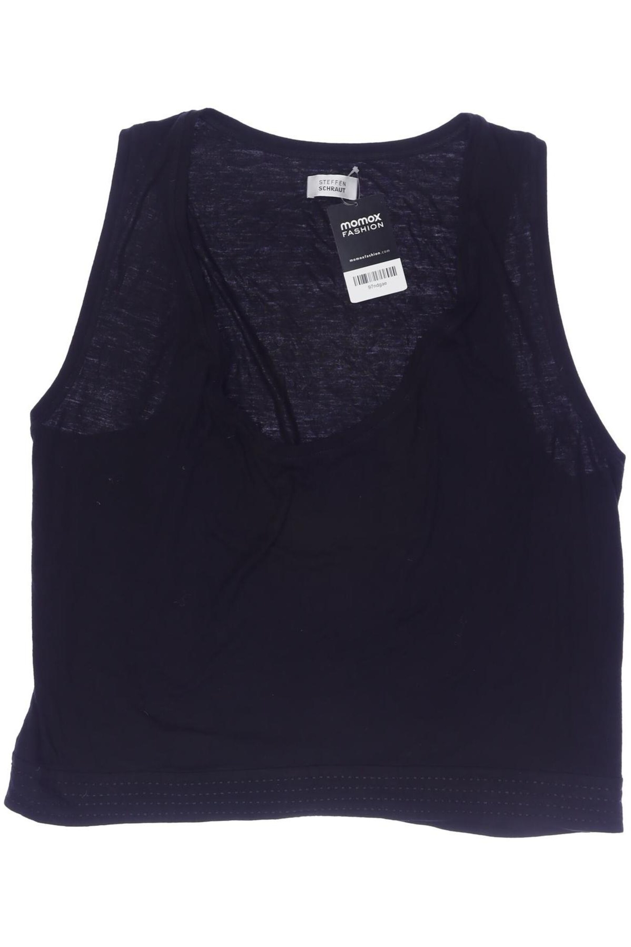 STEFFEN SCHRAUT Top L in Schwarz: Vorderseite