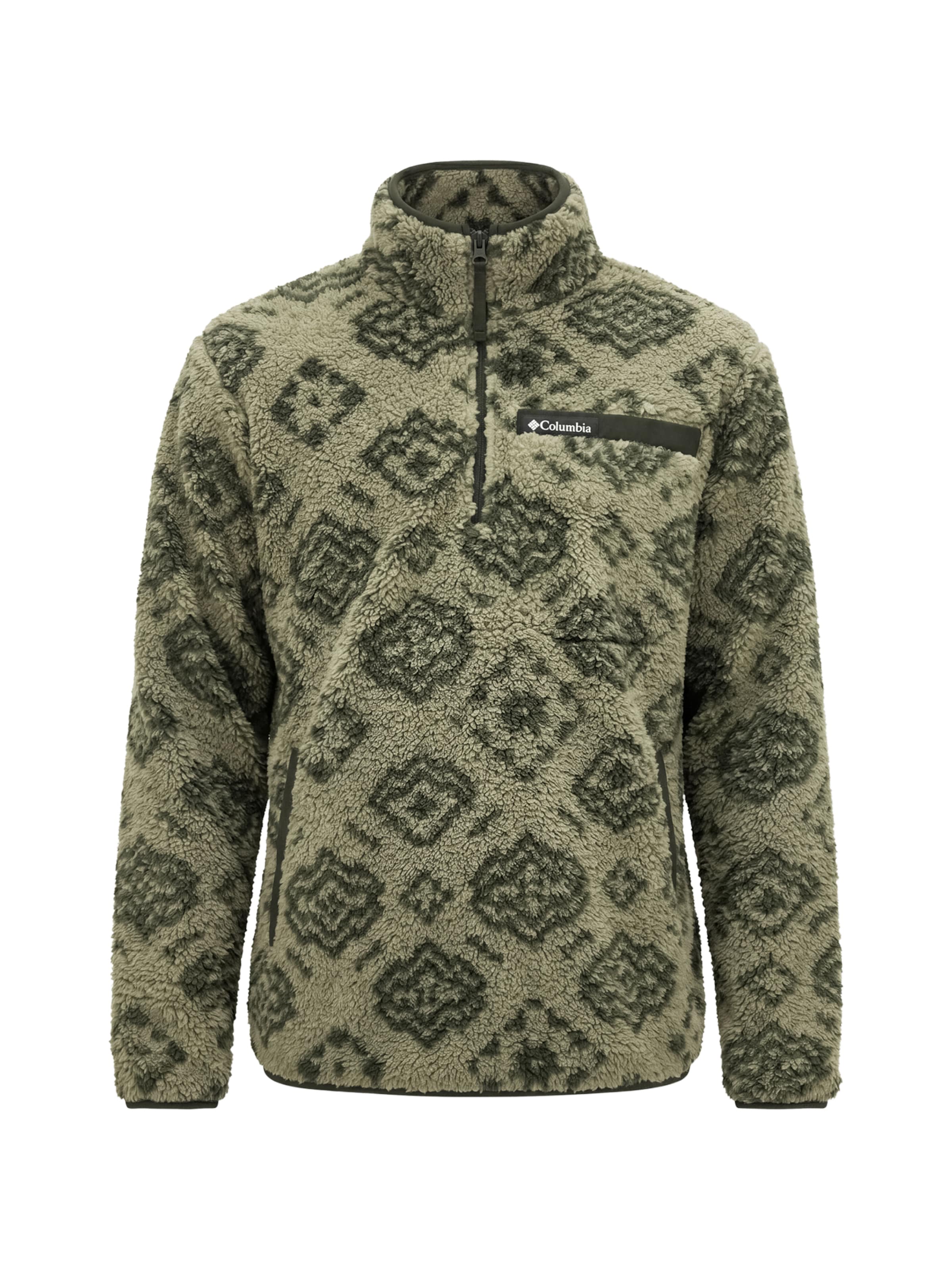 COLUMBIA Athletic Sweater 'Rugged Ridge' in S in Khaki / Olive, Item view