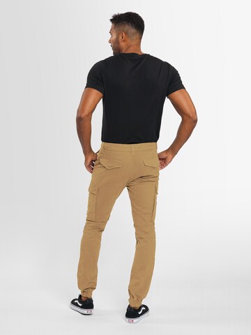Alessandro Salvarini Tapered Cargobroek in Beige