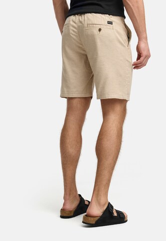 INDICODE JEANS Regular Trousers 'Erwil' in Beige