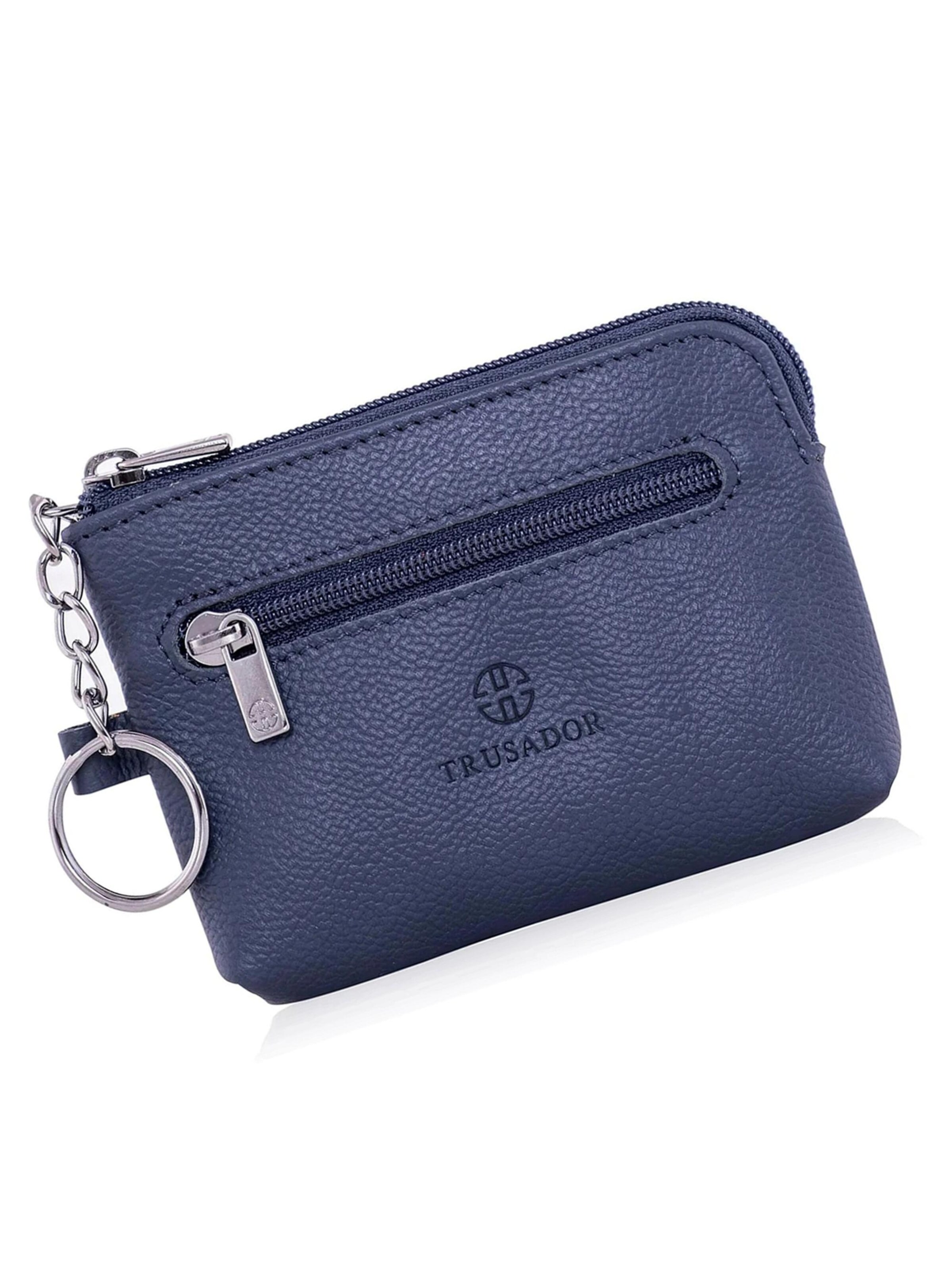 Trusador Key Ring 'Milano' in Blue: front