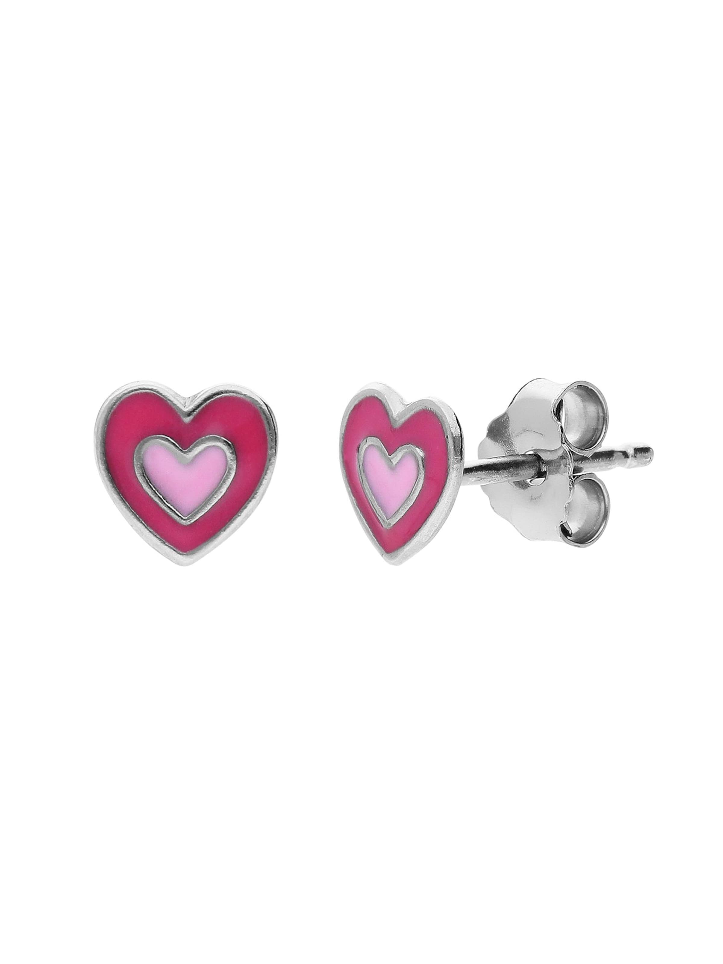 Boucles d'oreilles Lucardi en argent : devant