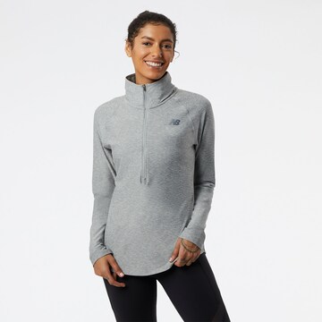new balance Functioneel shirt 'Spacedye' in Grijs: voorkant