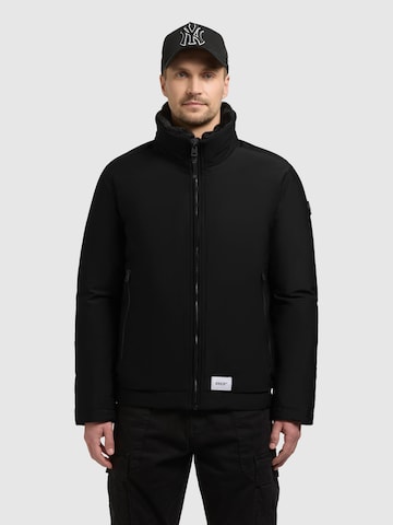khujo Winterjacke 'Huey' in Schwarz: Vorderseite