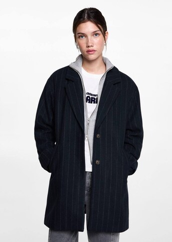 MANGO TEEN Coat 'Stripe' in Blue: front